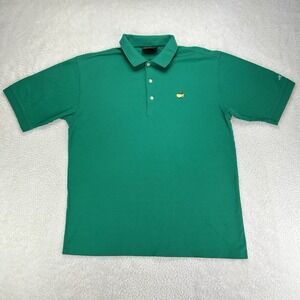 Masters Collection Golf Polo Shirt Green Cotton Short Sleeve Mens Medium‎